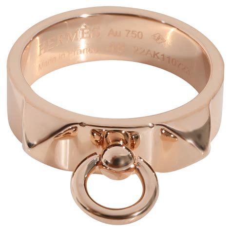 hermes collier de chien 750 rose gold|hermes collier de chien ring.